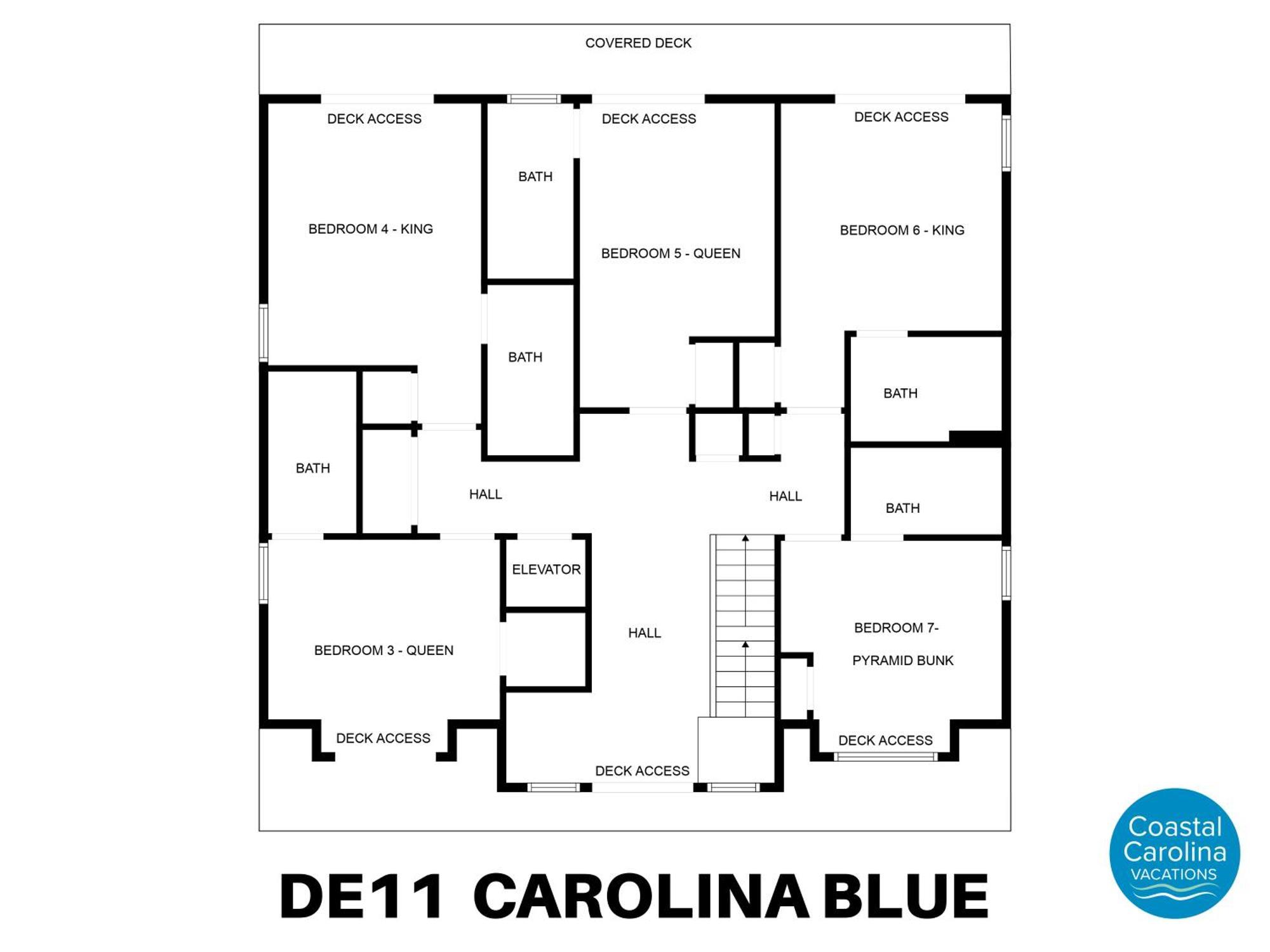 De11 Carolina Blue Vila Nags Head Exterior foto